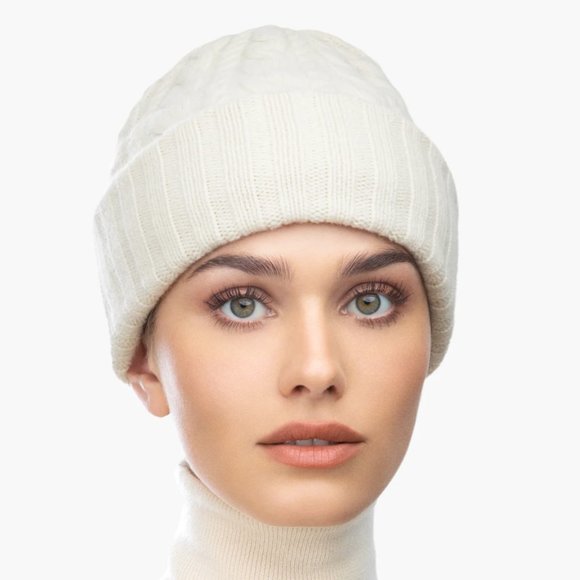Cream Cashmere Eric Javits Knit Fisherman Cap OS - Picture 1 of 5